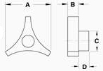 3 Point - Slim Profile Dimensions